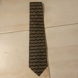 Elegant Black, Gray, and  Beige Men's Silk Tie
